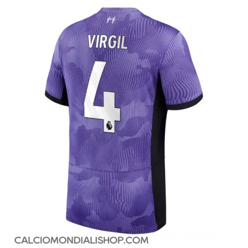 Maglie da calcio Liverpool Virgil van Dijk #4 Terza Maglia 2023-24 Manica Corta